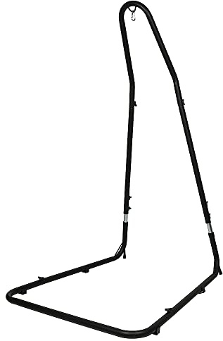 Soporte para silla colgante, soporte de silla hamaca de acero resistente, carga 150 kg para exterior o interior para jardín, balcón y hogar