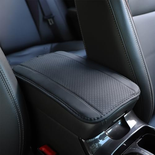 TEOZBLU Cojín de apoyabrazos de coche de piel, para La MayoríA De VehíCulos SUV CamióN, funda para consola central para apoyabrazos, Funda para Reposabrazos De Coche Cojín