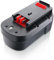 MANUFER HPB18 18V 4.8Ah NI-MH Replacement for Black and Decker 18V Battery Compatible with B&D Battery 18V Tools HPB18 BA18 A1718 A18NH A18E 244760-00 Batteries