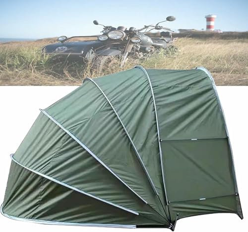 VYUJHNBG Tenda da tettoia per Moto sospesa, Tenda da Garage per Moto, Tenda da tettoia per Moto con Guscio Semi-Spirale