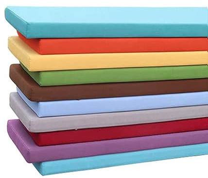 Genérico Cojín Grueso Impermeable para Banco de 2, 3 o 4 plazas, Suave y Resistente al Agua, para jardín, Patio, Cocina y Columpio, Color Gris Oscuro (160 x 45 cm)