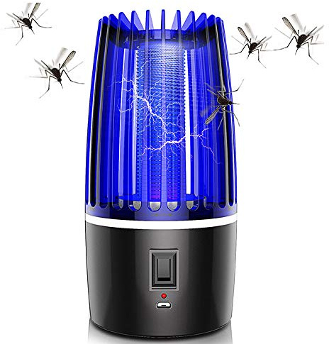 Zanzariera Elettrica, Luce UV Lampada Antizanzare Elettrico Trappola per Mosche Lampade Antizanzara Contro Insetti Zanzare, Mosche per Casa Ufficio Cucina