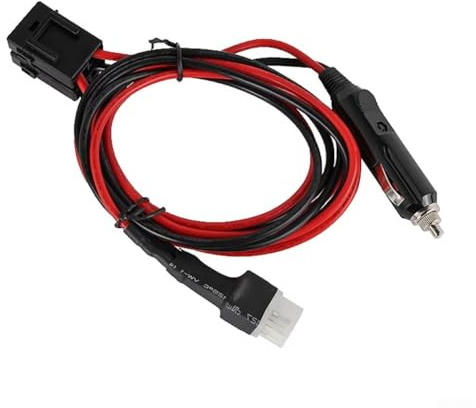 YobiLife Shortwave High Temperature Resistant Power Cord With 30A Fuse For Yaesu FT-857D FT-897D IC-725A IC-706 Mobile Radio ABS Bakelite Socket Oxygen Copper Wire 12AWG