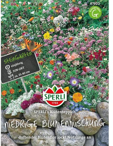 Sperli Blumensamen-Mischung SPERLI's Blütenteppich 87920 - Blumensamen für einen duftenden Blütenflor und einen Nützlingsmagnet - Blumenpflanzen, Saatgut