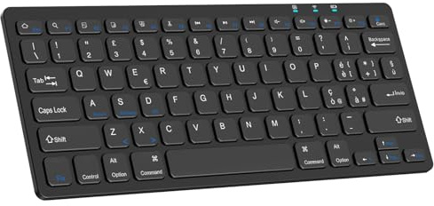 KBCASE Tastiera Wireless Bluetooth per iPad, Universale Ultra Tastiera Wireless per Tablet Samsung/Windows/Android/iOS/iPad//Telefoni, Layout Italiano QWERTY,2 Batterie AA