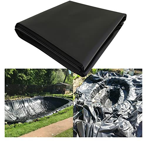 Doublure de Bassin 4m x 3m Bassin de Jardin préformé Flexible imperméable résistant à la déchirure, pour Fontaine de Jardin d'eau de Petit Bassin Koi (Couleur : Noir, Taille : 9x20m) (Noir 6x10m)
