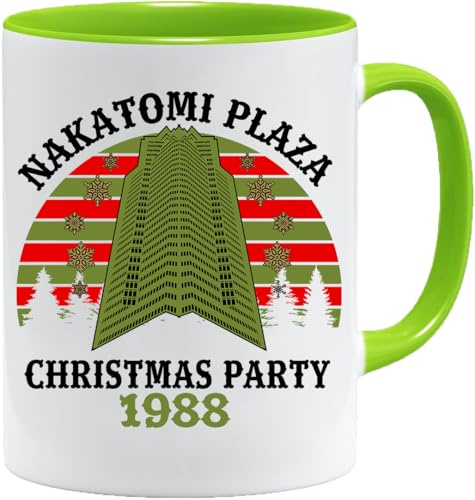 Kopp med talesätt | Nakatomi Christmas Party 1988 | Julkopp med slogan rolig julmugg med slogan | Julkopp
