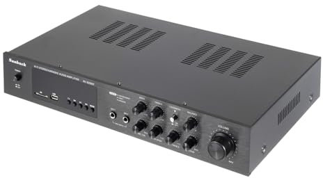 TaNeHaKi 5-kanals radioförstärkare stereoförstärkare Hifi Stereo förstärkare med Bluetooth Stereo Audio-förstärkare Hifi Stereo Förstärkare med LED-skärm Fjärrkontroll 600W