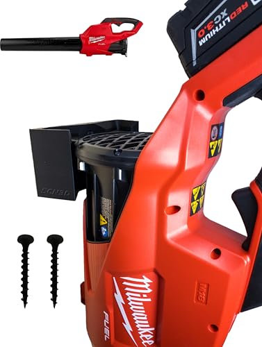 Milwaukee M18 Support mural pour souffleur de feuilles de carburant – Compatible avec 2724-20 et 2724-21 – Support mural pour rangement de garage – Installation facile avec vis gratuites incluses