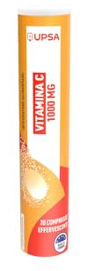 UPSA Vitamina C 1000 mg – 20 Compresse Effervescenti – Integratore per Energia e Sistema Immunitario – Gusto Arancia Naturale – Aiuta a Ridurre Stanchezza e Affaticamento Quotidiano