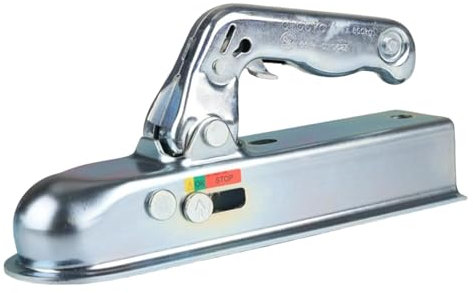 LOVIVER Gancio di traino da 2 con sfera di aggancio da 50 mm, artiglio di aggancio in acciaio, accessori per veicoli, gancio di traino sostitutivo,