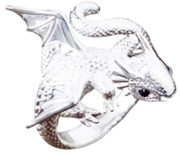 Anneau De Crochet De Dragon - Bague À Tricoter, Anneau De Guidage Du Fil | Anneau De Boucle De Doigt Réglable Pour Projets De Crochet, Anneau De Dragon À Tricot Vintage Pour Femmes, Bague De Crochet E