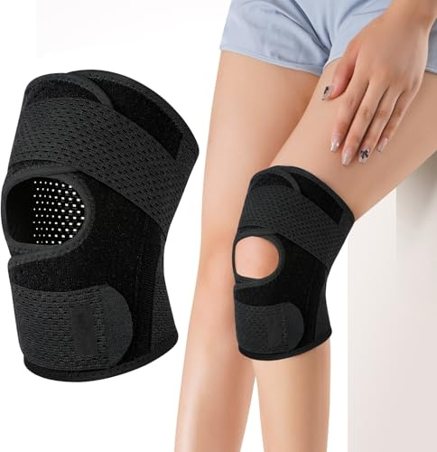Tutore per il menisco del ginocchio per uomini e donne, Fascia a Compressione, Ginocchiera Sportiva Supporto per Artrite, Corsa, Dolore alle Articolazioni, Lesioni dei Legamenti (XL)