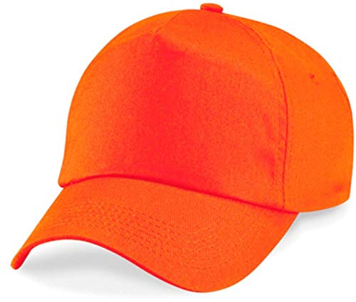 Shirtinstyle Basecap Cap 5 Panel Cap Verschluss Klettverschluss Größe Unisex, Farbe orange