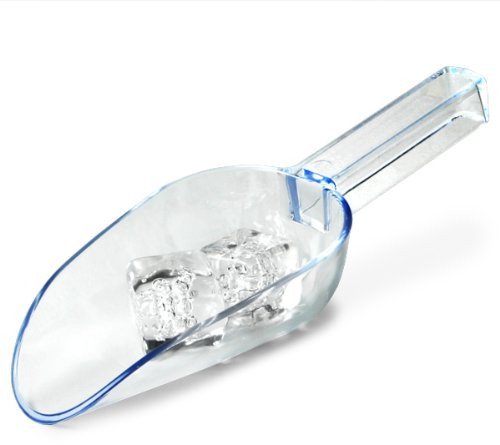 Plastic Drainer Ice Scoop Clear 7oz | Ice Bucket Scoop, Acrylic Ice Scoop