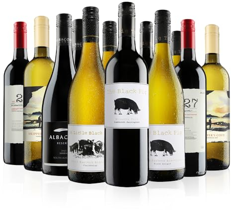 Virgin Wines – Aussie Blockbusters Mix – 12 bottles (75cl) – red and white wine from Australia – Shiraz, Cabernet Sauvignon, Viognier, Chardonnay & Pinot Grigio