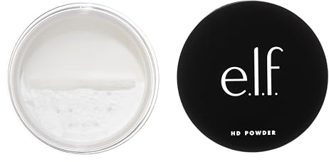 e.l.f. High Definition Puder, loses Pulver, leicht, langlebig, erzeugt einen weichen Fokuseffekt, überdeckt feine Linien und Unvollkommenheiten, durchsichtig, strahlendes Finish, 8 g