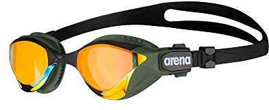ARENA Cobra Tri Swipe Mirror Unisex Triathlonbrille für Erwachsene, Schwimmbrille mit Verspiegelten Gläsern, Anti-Beschlag, UV-Schutz, 3 Austauschbare Nasenstege
