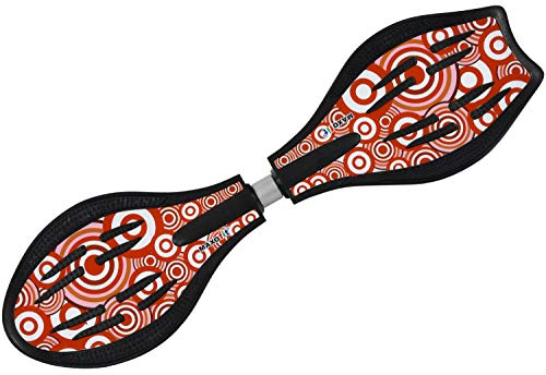 MAXOfit Waveboard Pro Close XL | Bis 100 kg | Mit LED Leuchtrollen, Tasche und Zubehör für Kinder