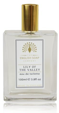 The English Soap Company Eau de Toilette, Lily Perfume for Women and Men, Floral Scented Fragrance with Notes of Jasmine, Lily of the Valley Scent 100mls