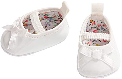 Heless 648 - Ballerinas für Puppen, weiß, Größe 38-45 cm