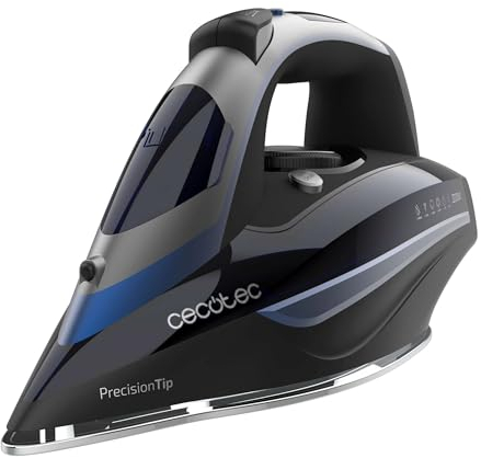 Cecotec Plancha Horizontal con Bomba IronHero 3200 i-Pump Anodized. 3200 W, Tecnología Power Steam, Golpe de Vapor 285 g/min, Suela Turbo Anodized Pro, Sistema Antigoteo, Cyclo Clean, Auto Off