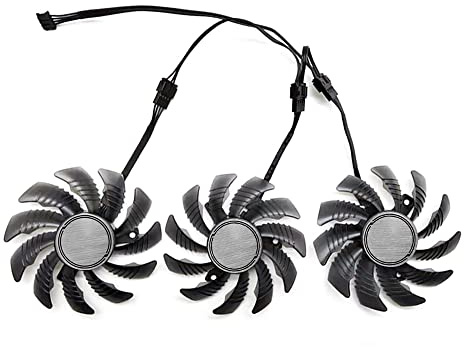 RAKSTORE T128010SU GA81S2U Graphics Card Cooling Fan Replacement for GIGABYTE RTX 3060 3060 Ti RX 6600 XT 6700 XT Gaming Quiet Cooler Fan (1 Pair)