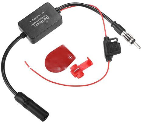 uxcell 1 Set Car Radio Antenna Amplifier Signal Booster for Auto Radio