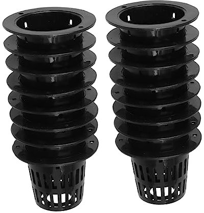 BESPORTBLE 50pezzi Vasi in Rete Di Plastica Per Crescita Fuori Di Ortaggi Cestini in Rete Per Coltivazione Acquatica, Acquaponica e Aerazione e Drenaggio Uniforme