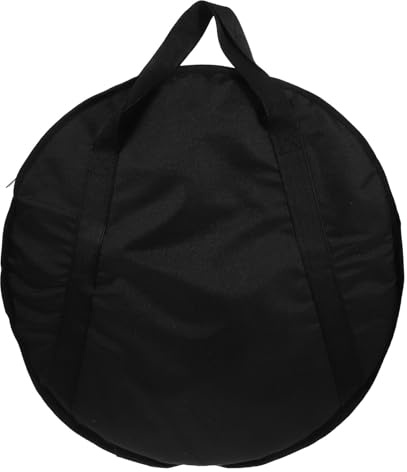 Abaodam Cymbal Bag 20.47 X 20.47 X 0.59 in Wear Resistant Oxford Instrument Storage Pouch with Handhold Tote for Drum Set Accessories