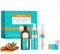 Kit per la cura dei capelli all'olio di argan, 4 pezzi, kit da viaggio per capelli, deterge delicatamente, aumenta la lucentezza, controlla l'effetto crespo, ripristina l'umidità che penetra nell'olio
