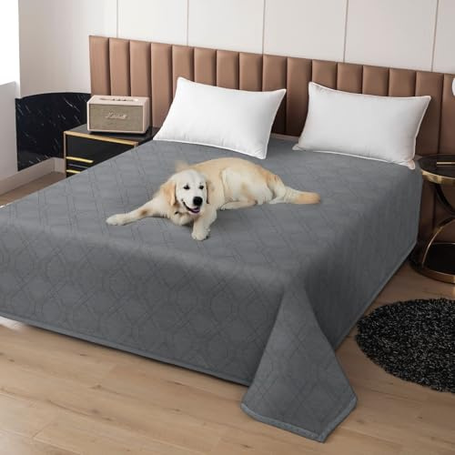 Luvore Vattentät hundfilt, halkfri hundfilt, soffskydd, sängskydd, robust kattfilt, skyddande filt för soffa, säng, bil på språng (172 x 208 cm)