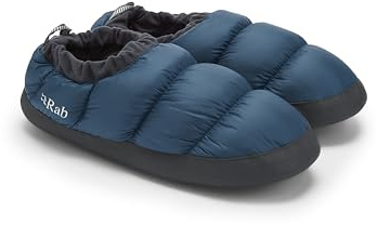 Rab Down Hut Slipper - Lightweight Warm Slippers for Skiing & Mountaineering - Tempest Blue - Large