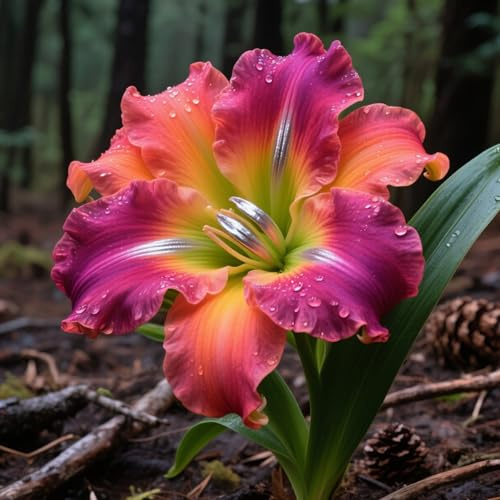 Hemerocallis con floración abundante, perfecto para paisajismo-5Bulbos-X