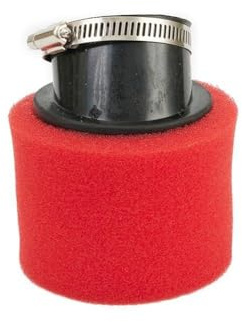 Filtro dell'aria, 50 mm angolato per moto, con spugna a doppio strato, filtro di aspirazione per moto fuoristrada per migliorare le prestazioni