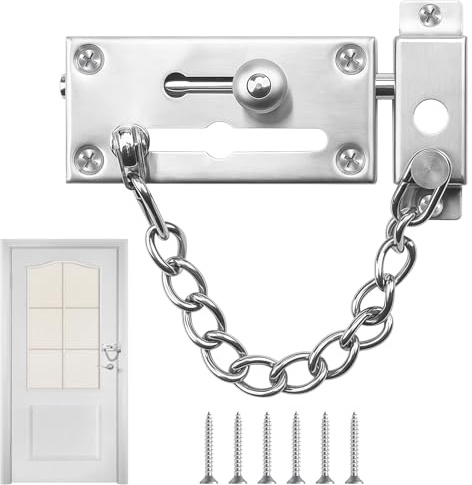 Chiavistello porta blindata, Catenaccio porta, le catene per porte con serratura e le catene con serratura a vite sono adatte per le porte di sicurezza di hotel, case e appartamenti