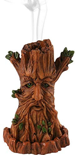 Brown Tree Man Design Incense Cone Holder - 12cm x 7.5cm (1 Pc) - Eye-catching Design - Perfect for Home & Office