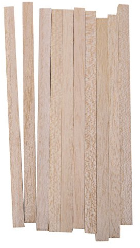 Generic - Bastone quadrato in legno naturale, 20 cm