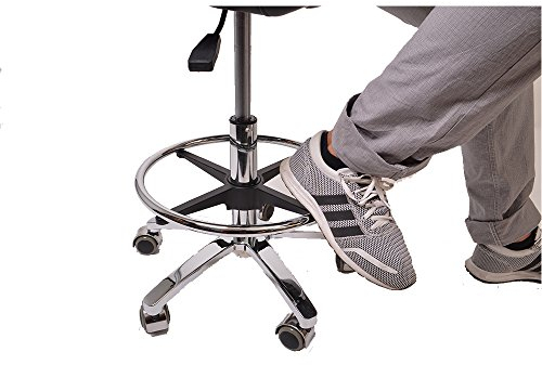 Promafit Fußring für Sattelhocker/Rollhocker/Arbeitshocker/Drehhocker einfach montierbar und höhenverstellbar - Ersatzteil aus Aluminium - hochwertige Qualität - für alle gängigen Hocker