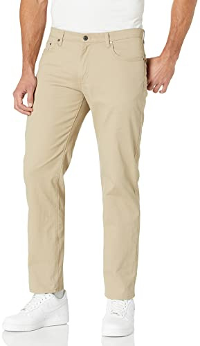 Amazon Essentials herr Rakt passform 5-fickor stretch twillbyxa