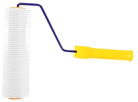 VILLCASE 23 Cm Autolivellante a Spillo Rasatore a Spillo Autolivellante Antischiuma Spazzola a Parete in Cemento Pavimento Facile da Installare E Utilizzare