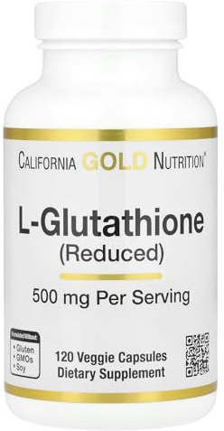 L-Glutathione (Reduced), 500 mg, 120 Veggie Capsules, California Gold Nutrition