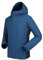 OutPro Herren-Skijacke - Wasserdichte Outdoor-Jacke mit winddichter Wanderjacke, Fleece-Futter und abnehmbarer Kapuze, ideal für Schnee im Freien Blau XXXL