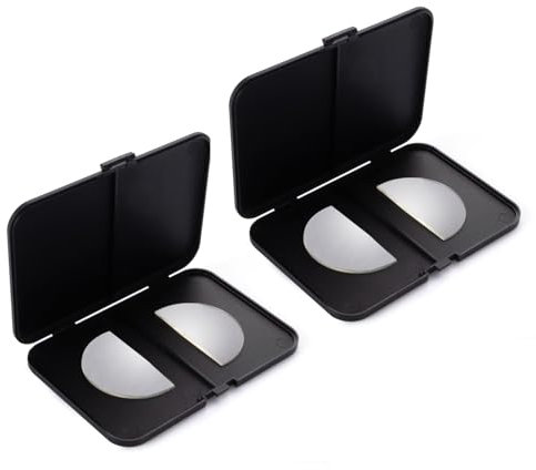 OuShiun 2 PACK Stick-on Bifocal Reading Lenses, Adhesive Magnification for Sunglasses Goggles, Reusable, No Water Needed,3.5