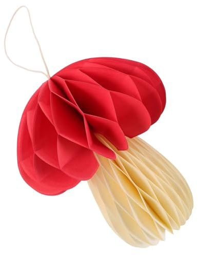VICASKY Sfera da appendere a nido d'ape riscaldata, decorazione di compleanno, decorazione per la casa, a nido d'ape, a nido d'ape e funghi, decorazione da giardino di funghi, palline a nido d'ape per