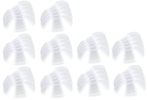 KEMUZ Visera Protectora para Peluquería Profesional - Pack de 50 Unidades - Escudo Facial Transparente y Reutilizable para Cortar el Pelo, Microblading y Extensiones de Pestañas