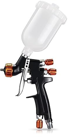 Pistola per Verniciare, Mini aerografo professionale for pistola a spruzzo con ugello da 1-1,2 mm for la verniciatura di pistola pneumatica for aerografo for auto(1.2mm caliber)