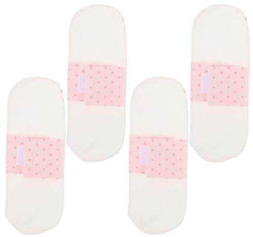 WATIIFUFU Diarios Reutilizables de Algodón 4 Unidades 21 Cm para Postparto y Menstruación, Compresas Lavables Transpirables y Absorbentes para Mujer