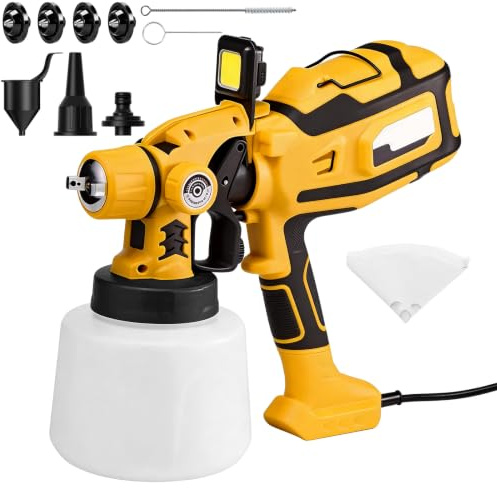 Ezwaasu Pistola de Pintura, Pistola Pintura Electrica Profesional HVLP 850W