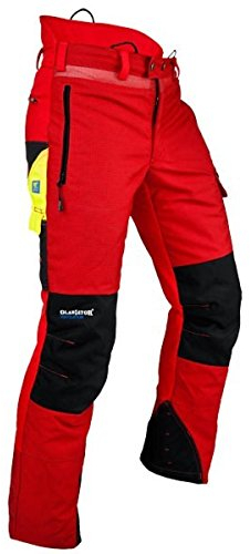 Pfanner® Ventilation Schnittschutzhose Klasse 1 Gladiator Gewebe, Farbe:rot, Größe:XS